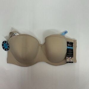 NWT Bali DF6562 Nude One Smooth U Side&Back Smoothing Shaping Bra Women Size 38C